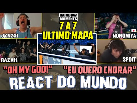 A REAÇÃO DO MUNDO NO ÚLTIMO ROUND ENTRE W7M E VIRTUS PRO! - REACT SIX INVITATIONAL 2024