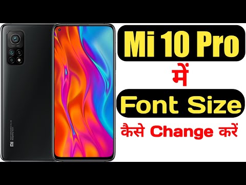 How to change font size in mi 10T pro || Mi 10T pro me font size kaise change kare ||