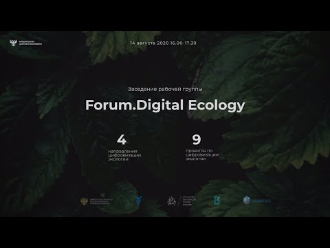 Заседание рабочей группы Forum.Digital Ecology при участии Минприроды РФ