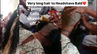 Download lagu White Dress Women Long Hair Shaved off |Headshave | long hair shave for women indian temple Tirupati mp3