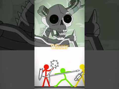 The Lich (adventure time) vs stickman (Alan becker) #1v1 #shorts #adventuretime