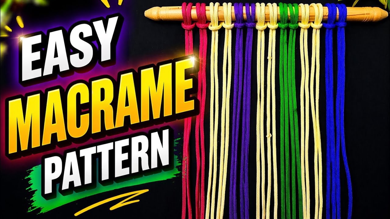 Easy Macrame Pattern for Beginners | Step by Step Tutorial | DIY Wall Hanging