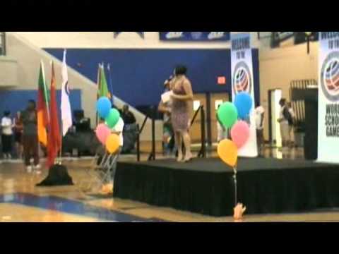 Dominique Moceanu and Diana Munz at 2010 World School Games