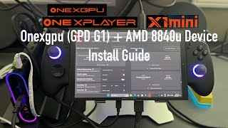 Install Guide ONEXGPU 1 and 2 with AMD 8840u and HX 370 Devices - Onexplayer X1 3DMark Benchmark