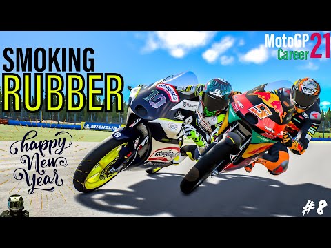 MotoGP 21 | CAREER | KIMIRING SMOKES MY RUBBER | Part 8