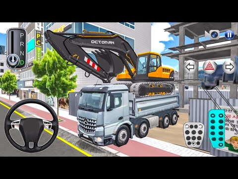 Heavy Excavator Transport by New Dump Truck - 3d Driving Class game || Car Game #gameplay #cargame