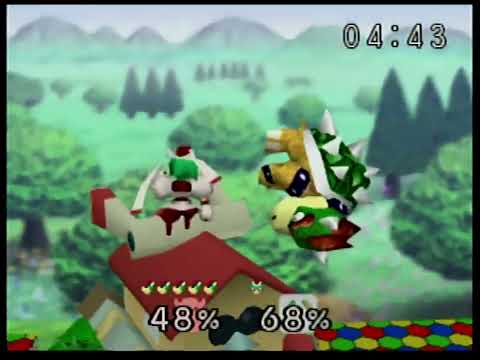 Smash Remix 1.4.0 Gameplay All-Star Mode Bowser (Real Hardware)