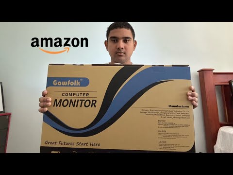 Gawfolk 24.5 Inch PC 200Hz Gaming Monitor, FHD 1080p screen, Built-in speakers,1ms without Bezel, freesync, 99% sRGB, 178 ° Angle View, HDMI、DisplayPort, Compatible with wall mounting 75*75MM - Black video review thumbnail