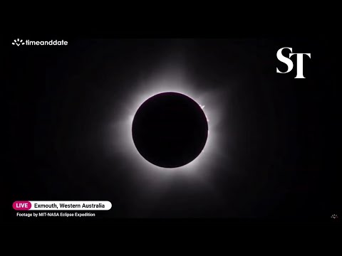 Rare hybrid solar eclipse seen in Australia