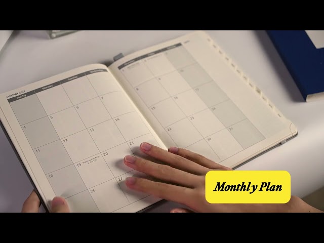 Vídeo relacionado con POPRUN Agenda 2026 Semana Vista Grande 26,5 x 21,5 cm, Tapa Dura en Planificador 12 Meses de Ene 2026 a Dic 2026, Portabolígrafos, 100 GSM Papel, Verde Pacifico