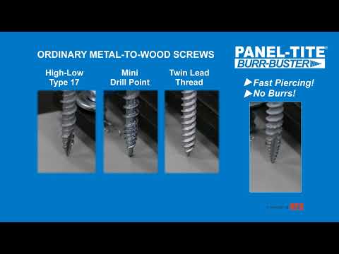 PANEL-TITE® Burr Buster VS Ordinary Points and Threads