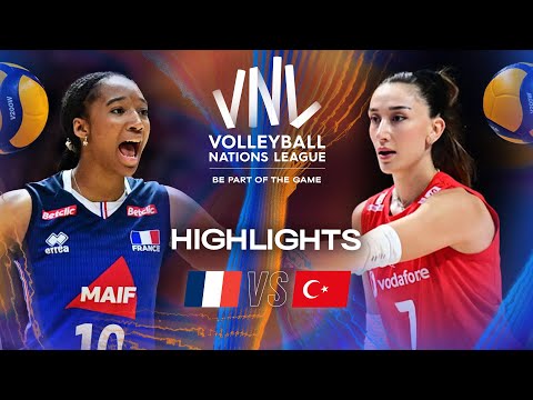 France 🇫🇷 vs. Türkiye 🇹🇷- Highlights | Week 1 | Women's VNL 2025