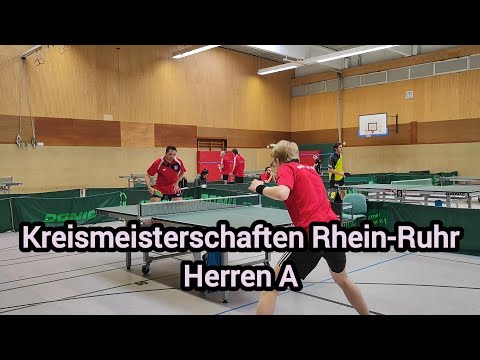 Kreismeisterschaften Rhein-Ruhr im WTTV - Sascha Schwarz vs. Lars Stoeber