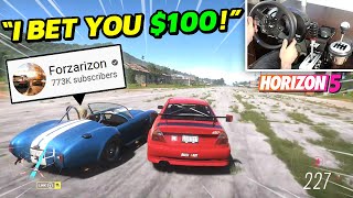 I challenged a YouTuber to Drag Race me in Forza Horizon 5!