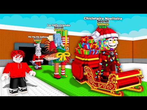 Conseguí los BRAINROTS NAVIDEÑOS más OPs de Steal a Brainrot...