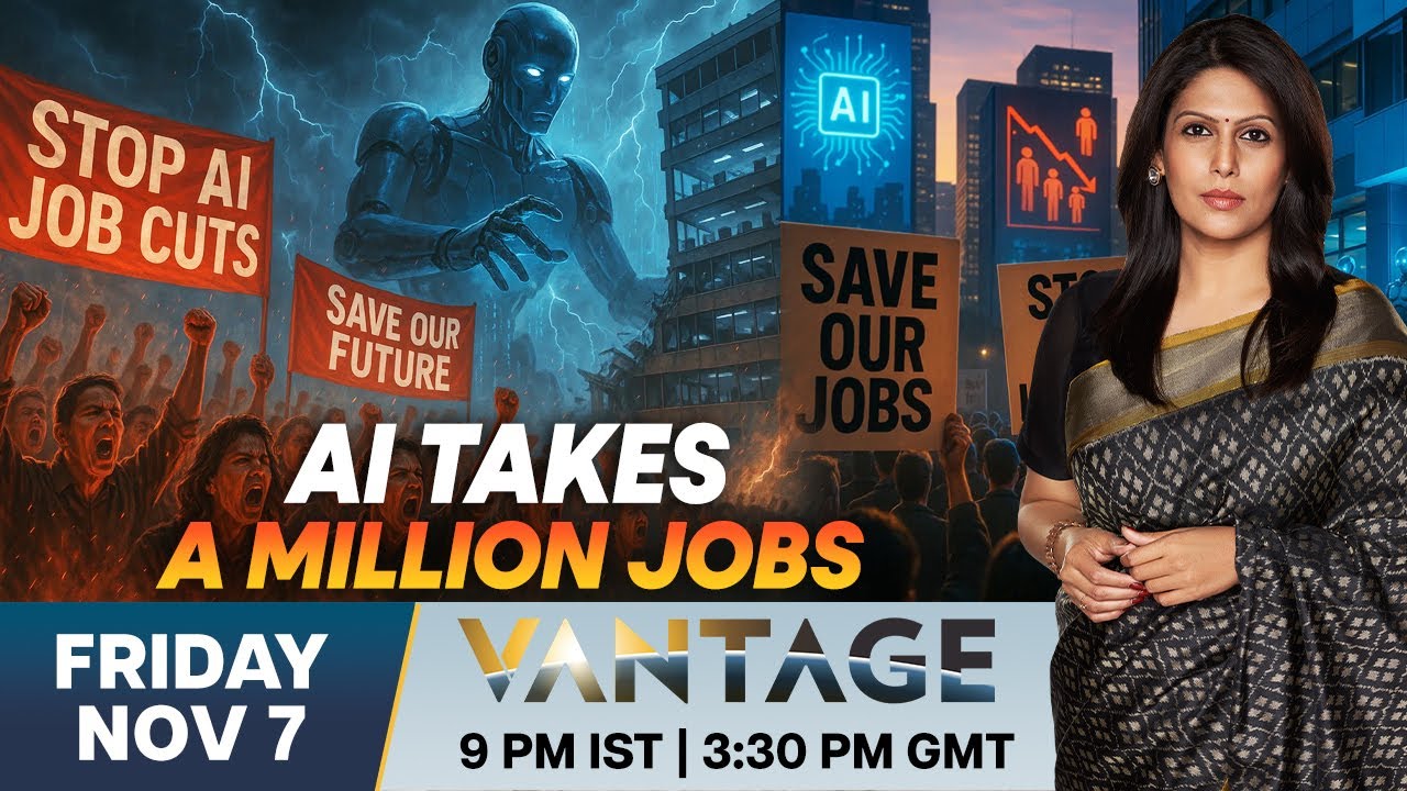 LIVE: AI Takeover Is Here? US Firms Cut A Million Jobs Amid Disruption | Vantage with Palki Sharma