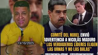 Maduro reacciona mal y cierra embajada por mensaje del Nobel