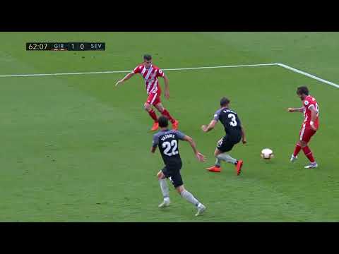 Golazo de Portu en el Girona 1 - Sevilla 0 |Audio: Lluis Izquierdo | 18-19