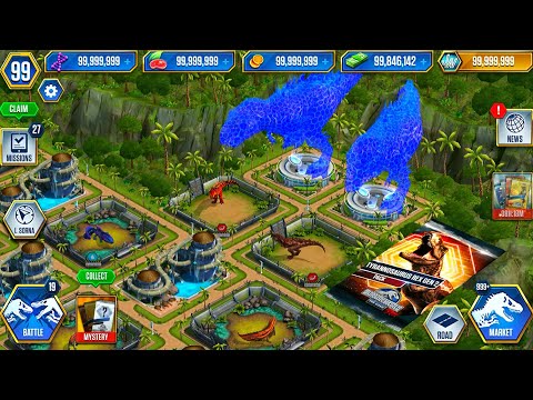 T-REX GEN 2 UNLOCK 999 X3 MAXED | JURASSIC WORLD THE GAME