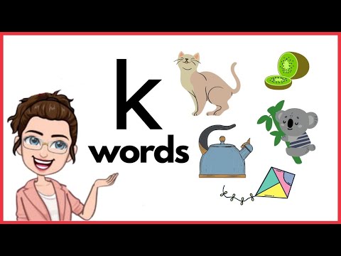 WORDS THAT START WITH Kk | 'k' Words | Phonics | Initial Sounds | LEARN LETTER Kk