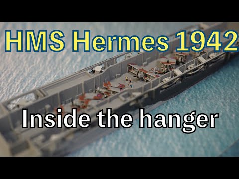 1/700 Aircraft carrier HMS Hermes 1942.made by FLYHAWK.空母　ハーミーズ　フライホーク#scalemodel