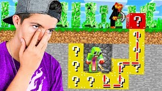 MINECRAFT LUCKY BLOCK RACE CHALLENGE! (DO *NOT* PLAY with THIS YOUTUBER!)
