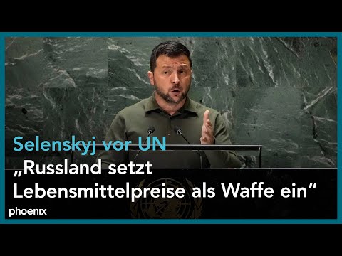 Rede von Wolodymyr Selenskyj bei der UN-Generalversammlung am 19.09.23