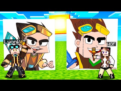 CHI DISEGNA LYONWGF PIÙ BELLO VINCE SU MINECRAFT!!!