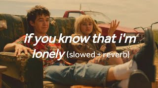 Download lagu if you know that i'm lonely - fur (slowed reverb) mp3 Download lagu if you know that i'm lonely - fur (slowed reverb) mp3