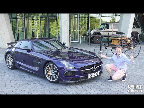My SLS Black Series Meets the World's FIRST EVER CAR! Benz Patent Motorwagen Test Drive