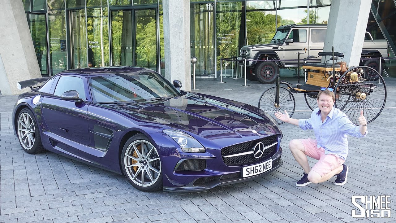 My SLS Black Series Meets the World's FIRST EVER CAR! Benz Patent Motorwagen Test Drive