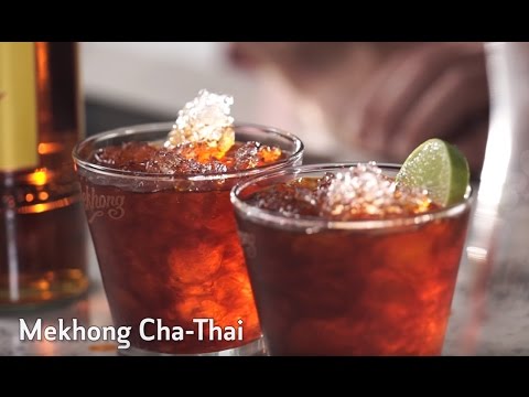 Menu 4 : Mekhong Elite Table Pad Krapow Eggs pairing with Mekhong Cha-Thai cocktail.