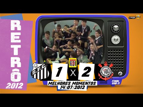Retrô 2012  Santos  1x2 Corinthians  Final Metropolitano sub-11