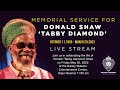 LIVE: Memorial Service for Donald 'Tabby Diamond' Shaw