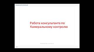 Орг-я методика налогового консул-я и нал. аудит. Проф. налоговый советник РК. День 10.