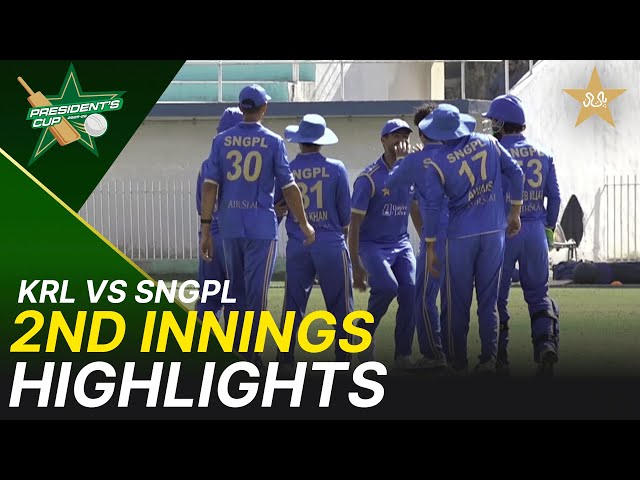 2nd Innings Highlights | KRL vs SNGPL – President’s Cup Grade I 2025-26 | PCB | M2V1K