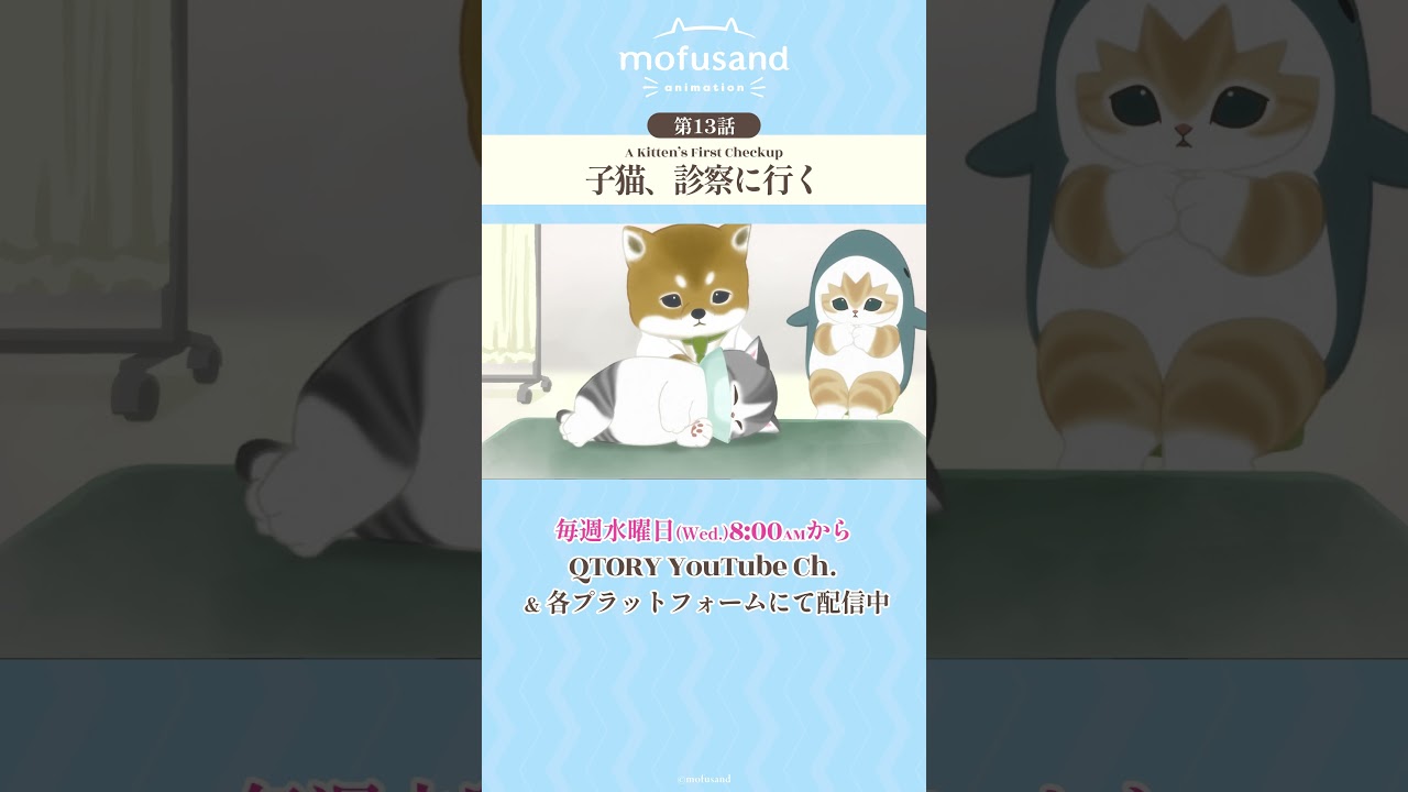 【公式】アニメ『mofusand』第13話「子猫、診察に行く」