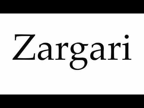 How to Pronounce Zargari