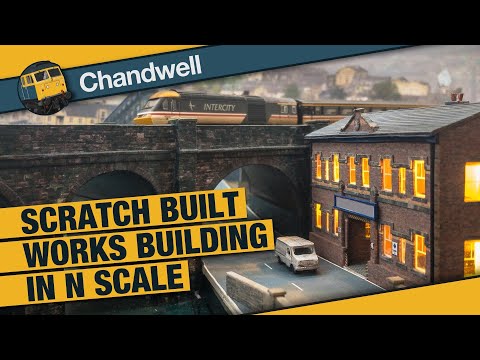 Scratch building a factory from cardboard in N scale for my N gauge model railway