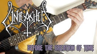 Unleashed - Before the creation of time, guitar cover