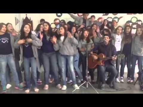 Rafinha no colégio Jardim das Nações