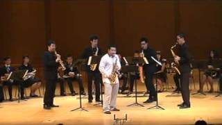 Koh mr. sax man and Siam saxophone quartet performed Georgia on my mind