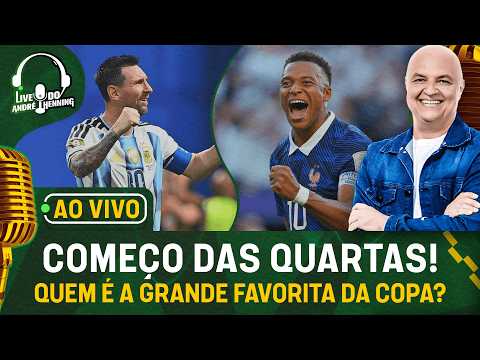 AO VIVO: FRANÇA X MARROCOS ABREM AS QUARTAS; QUEM É A GRANDE FAVORITA A VENCER A COPA?