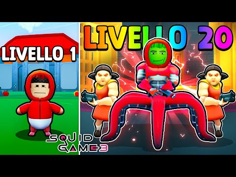 PASSIAMO DA NOOB A PRO SBLOCCANDO L'EVOLUZIONE FINALE di SQUID GAME 3 su ROBLOX!