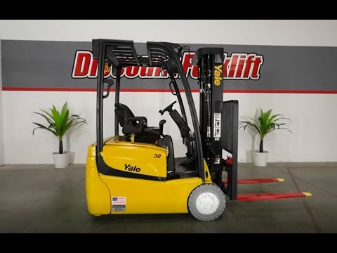 Used 2008 YALE ERP030VTN 3-Wheel Sit down Electric Counterbalance Forklifts Colorado US | Discount Forklift #1399028