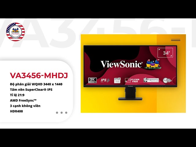 Màn hình Viewsonic VA3456-MHDJ (34inch/ WQHD/ IPS/ 75hz/ Loa)