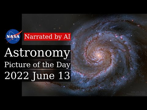 APOD: 2022-06-13 - M51: The Whirlpool Galaxy from Hubble (Narrated by Emma)
