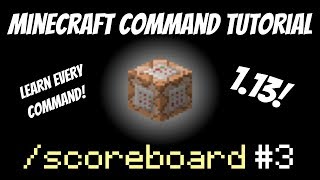 Scoreboard Total Kill Count in Sidebar | Minecraft 1.13 | criteria | Kill Counter Tutorial