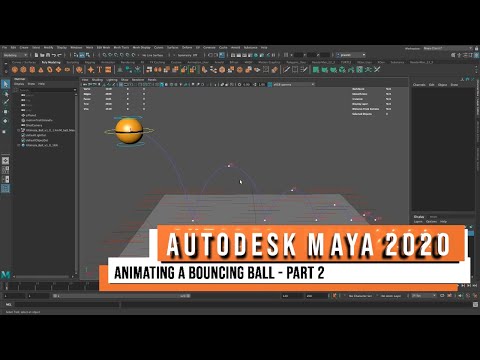 Autodesk Maya 2020 - Animating a Bouncing Ball Part 2