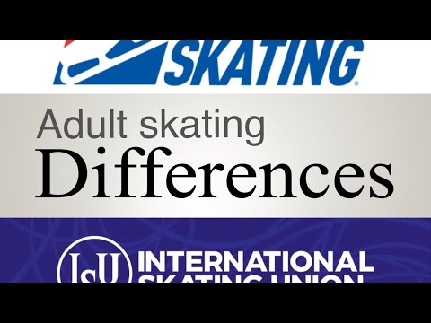 What are some differences between USFS and ISU adult skating competitions.